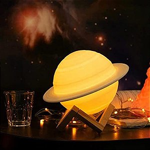 Umidificador de Ambiente USB 200ml - Planeta Saturno
