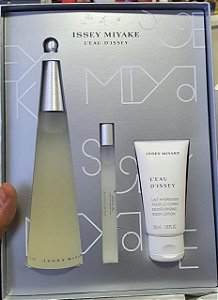 Kit Perfume Issey Miyake L'Eau D'Issey 100ml + 10ml + Hidratante 50ml