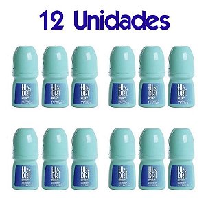 Kit com 12 Unidades Desodorante Hi & Dri Roll-On Sem Perfume 50ml