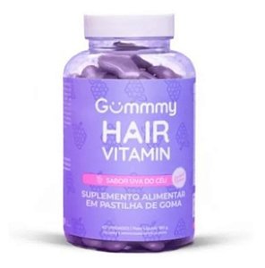 Gummmy Hair Vitamin Original Sabor Uva Do Céu 60 Unidades