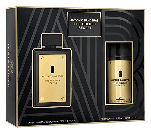 Kit The Golden Secret Eau de Toilette Antonio Banderas 100ml + Desodorante 150ml - Masculino