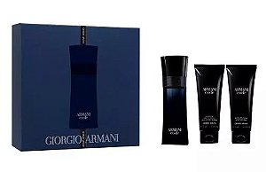 Kit Giorgio Armani Armani Code Masculino 75ML - Eau de Toilette + Gel de Banho + Pós-Barba