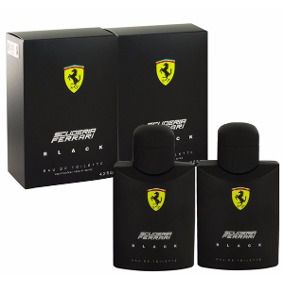 Kit Ferrari Black Eau De Toilette Ferrari 75ml + 75ml - Perfumes Masculinos