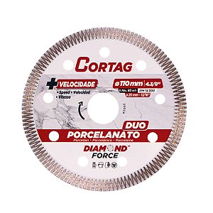 Disco Diamantado Porcelanato DUO Force 110mm - 4.3/8"