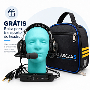 Headset Fone Piloto Avião Cancelamento Ativo de Ruídos Bluetooth