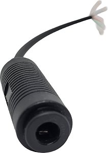 Plug U174/U fêmea com rabicho p/ plug 7.1 mm fone headset helicóptero