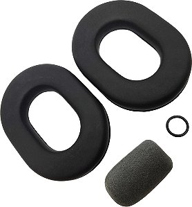 Kit Almofadas + espuma do microfone para headset aeronáutico clássico