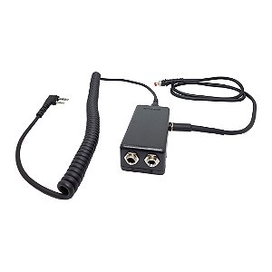 Adaptador Dual Plug para Rádio iCOM com Ptt para instalar no Manche