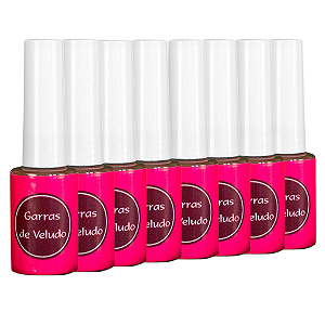 Kit 8 Bases Transparente Fortalecimento e Crescimento