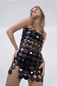 VESTIDO COURO RUSTIC DARK