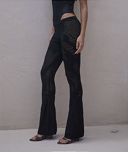 CALÇA TRICOT LÍRIO PRETA