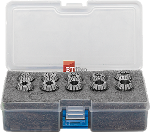 Jogo Pinça ER-11 (7 Pinças – 1 a 7mm) – Caixa Plástico