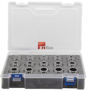 Jogo Pinça ER-25 (15 Pinças – 2 a 16mm) – Caixa Plástico