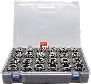 Jogo Pinça ER-40 (24 Pinças – 3 a 26mm) – Caixa Plástico