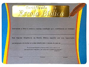 Certificado de Escola Bíblica