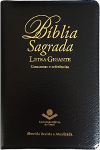 Bíblia Sagrada Letra Gigante RA  Notas e Referências - Preta