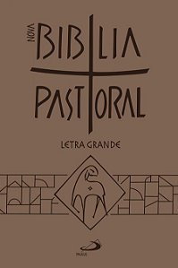 Nova Bíblia Pastoral  Média Zíper Letra Grande - Bege