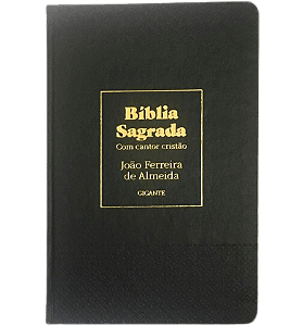 Bíblia RC, Letra Gigante Com Cantor Cristão Preta