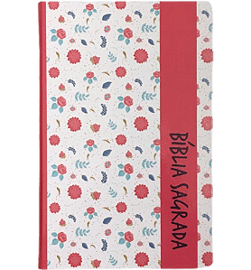 Bíblia Sagrada RC Floral Pink Capa Dura