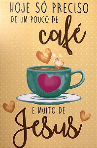 Quadro MDF Grande - Hoje Só Preciso - Amarelo