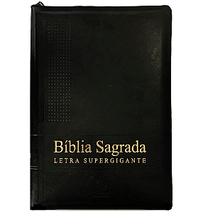 Bíblia NAA Letra Supergigante - Preta com Zíper