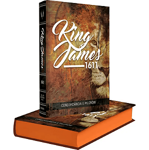 Bíblia King James 1611 com Concordância e Pilcrow - Leão - BV Books