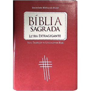 Bíblia NTLH Letra Extragigante com Índice - Pêssego