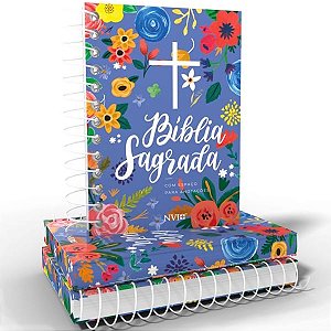 Bíblia Anote - NVI - Espiral - Céu Azul
