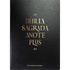Bíblia Anote Plus - RC - Espiral - Preta Luxo