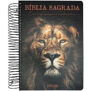 Bíblia Anote - NVI - Espiral - Leão de Judá