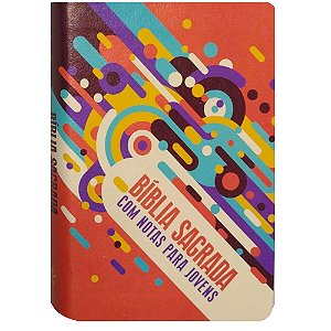 Bíblia Edição Com Notas Para Jovens - Laranja Ilustrada