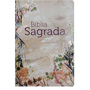 Bíblia ACF Semi Luxo - Flor Marmorizada