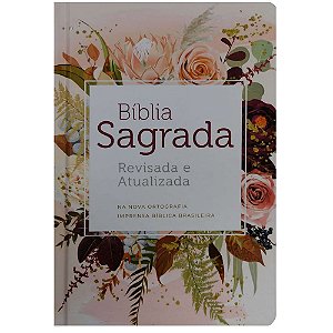 Bíblia RA Letra Gigante Semi Luxo - Flor de Henna