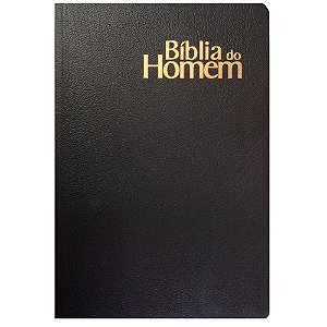 Bíblia de Estudo Devocional do Homem Lateral Preta