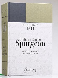 Bíblia King James 1611 de Estudo Expositivo e Aplicação Pessoal Spurgeon - Verde e Preta
