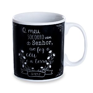 Caneca BMB - Meu Socorro Vem do Senhor - BMB