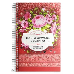 Harpa e Corinhos Grande Capa Dura, Rosa - CPP - Letra HiperGigante