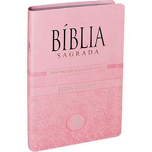 Bíblia NTLH Letra Gigante Rosa - SBB