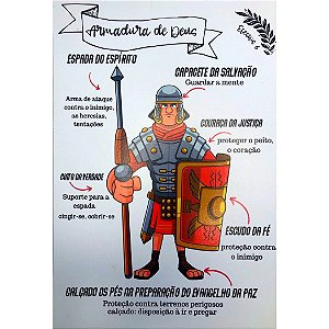 Quadro MDF Grande - Armadura de Deus
