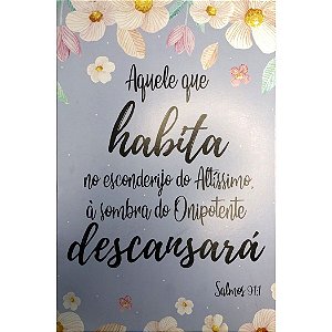 Quadro MDF Grande - Aquele que Habita - Lilás Florido