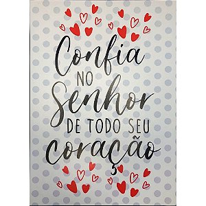 Quadro MDF Grande - Confia no Senhor