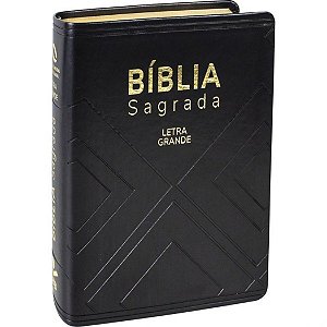 Bíblia NAA Letra Grande Preta Geométrica