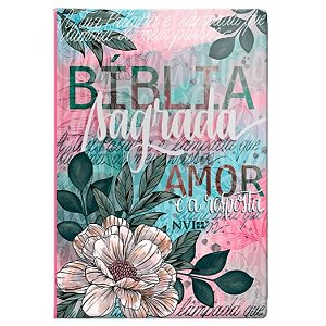 Bíblia NVI Letra Grande - Flor Artística