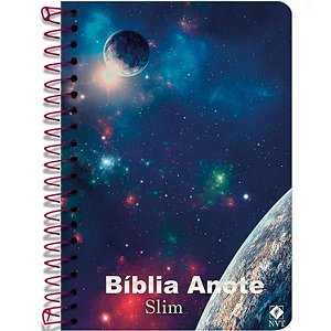 Bíblia Anote Slim - NVT - Espiral - Universo