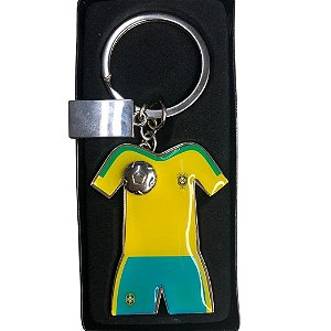 Chaveiro Metal Camiseta Amarela - Personalizado