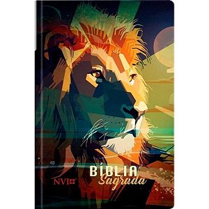 Bíblia NVI - Leão Geométrico - Capa Dura