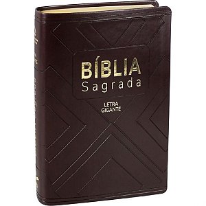 Bíblia NAA Letra Gigante - Marrom Nobre