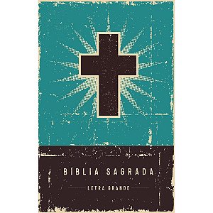 Bíblia NVI Letra Grande Retro Turquesa - Capa Dura