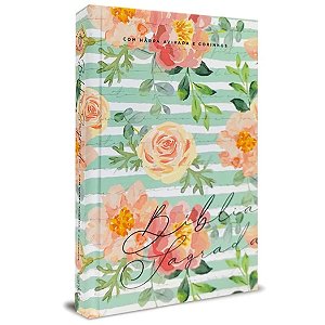 Bíblia RC com Harpa Avivada e Corinho - Floral Cântico - Capa Dura