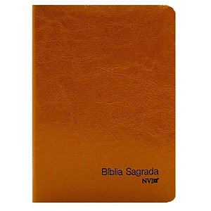 Bíblia NVI Slim - Compacta Luxo Laranja